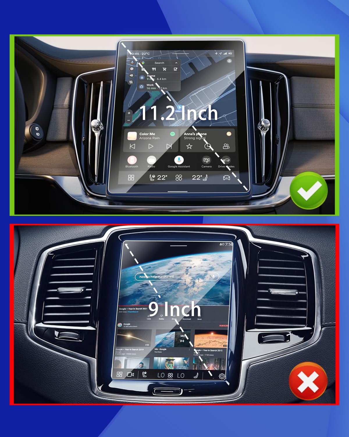 Amazon.co.jp: XXCIWP 2枚パック - 2025 2026 ボルボ XC90 スクリーン